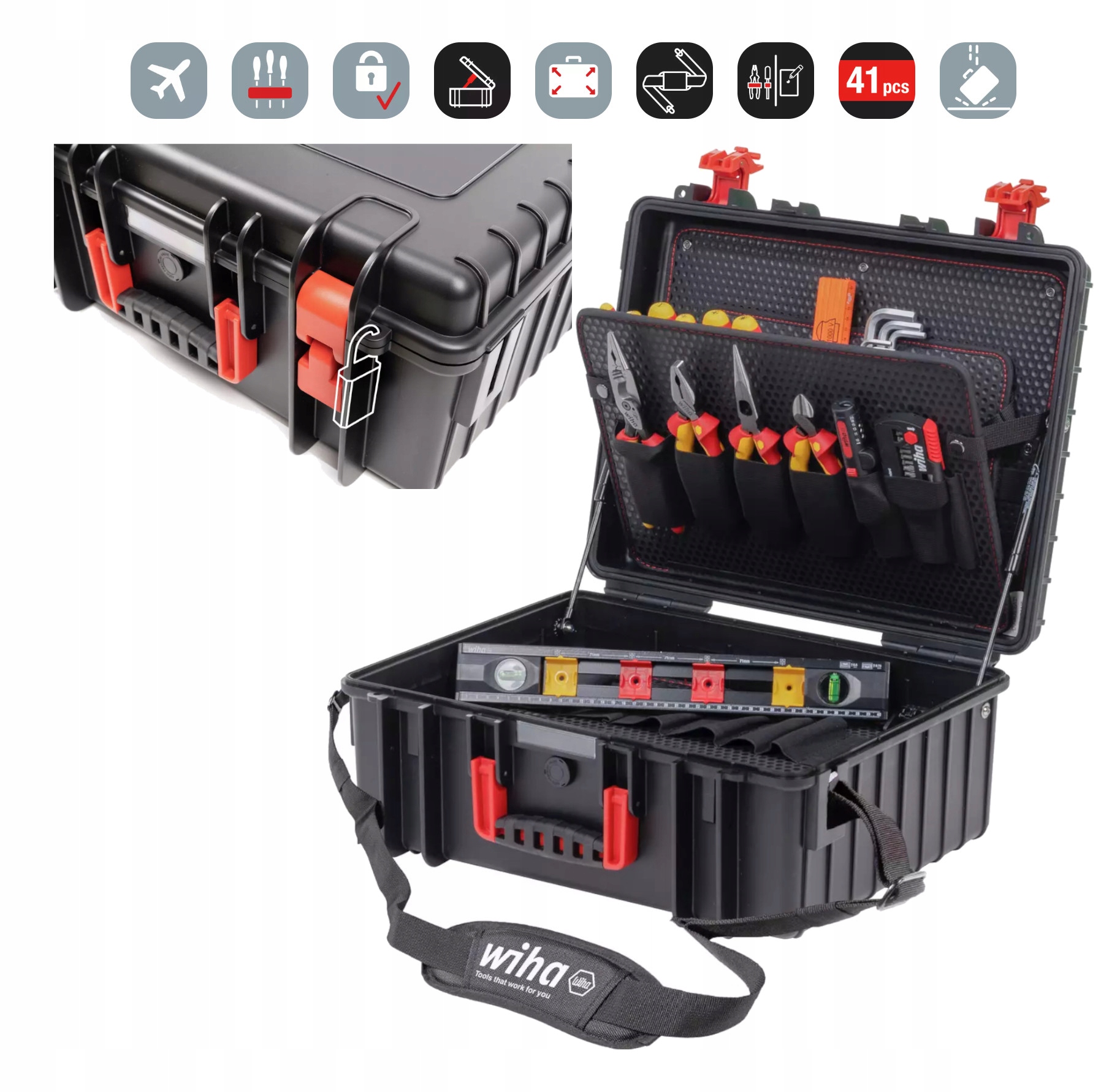 Wiha Kufor na náradie XL 2 electric 41 diel 46816