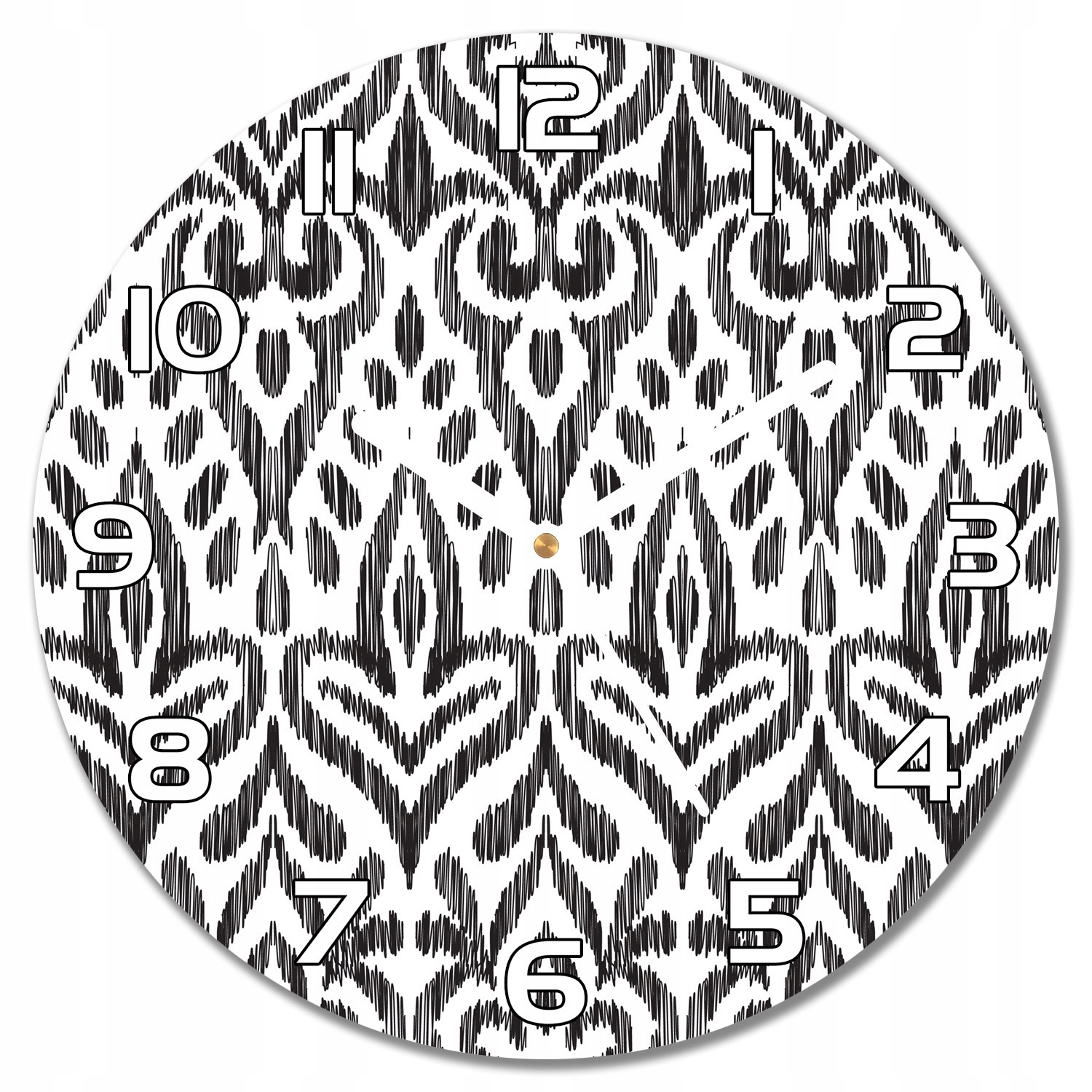 

Nowoczesny wiszący zegar Afrykański wzór f30 cm