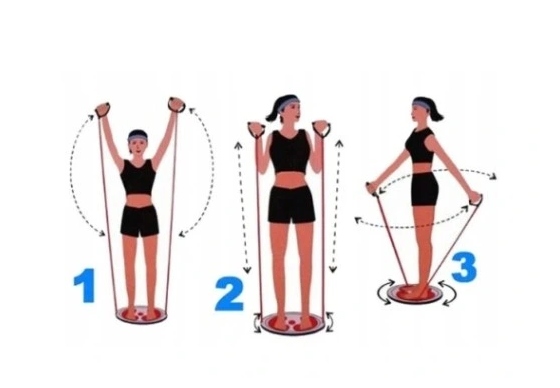 TWISTER OBROTOWY Z LINKAMI DO ĆWICZEŃ BRZUCHA MAGNES MASAŻER STÓP PREZENT Maksymalna waga użytkownika 150 kg