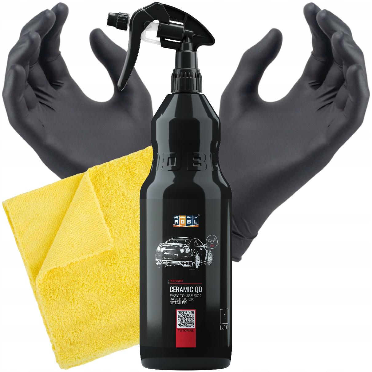 Adbl Ceramic Qd 1L Ceramiczny Quick Detailer Nabłyszczacz Lakieru Zestaw