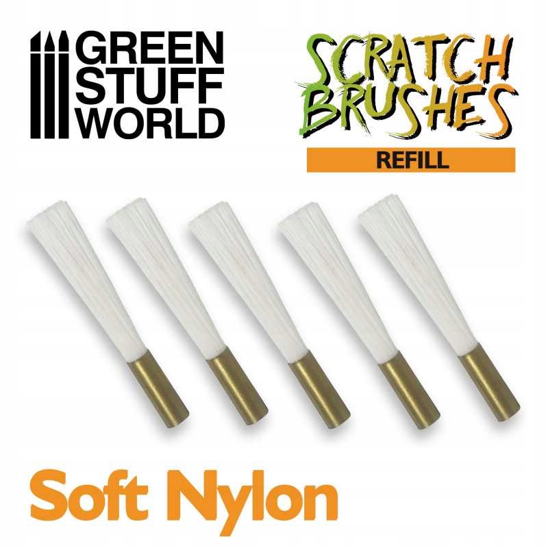 Gsw 1654 Scratch Brush Set Refill Soft nylon