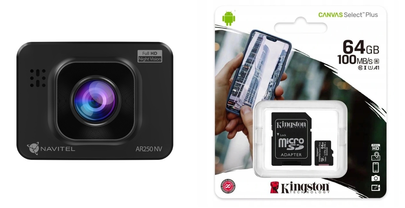 

Navitel AR250 Rejestrator jazdy Video kamera 64GB