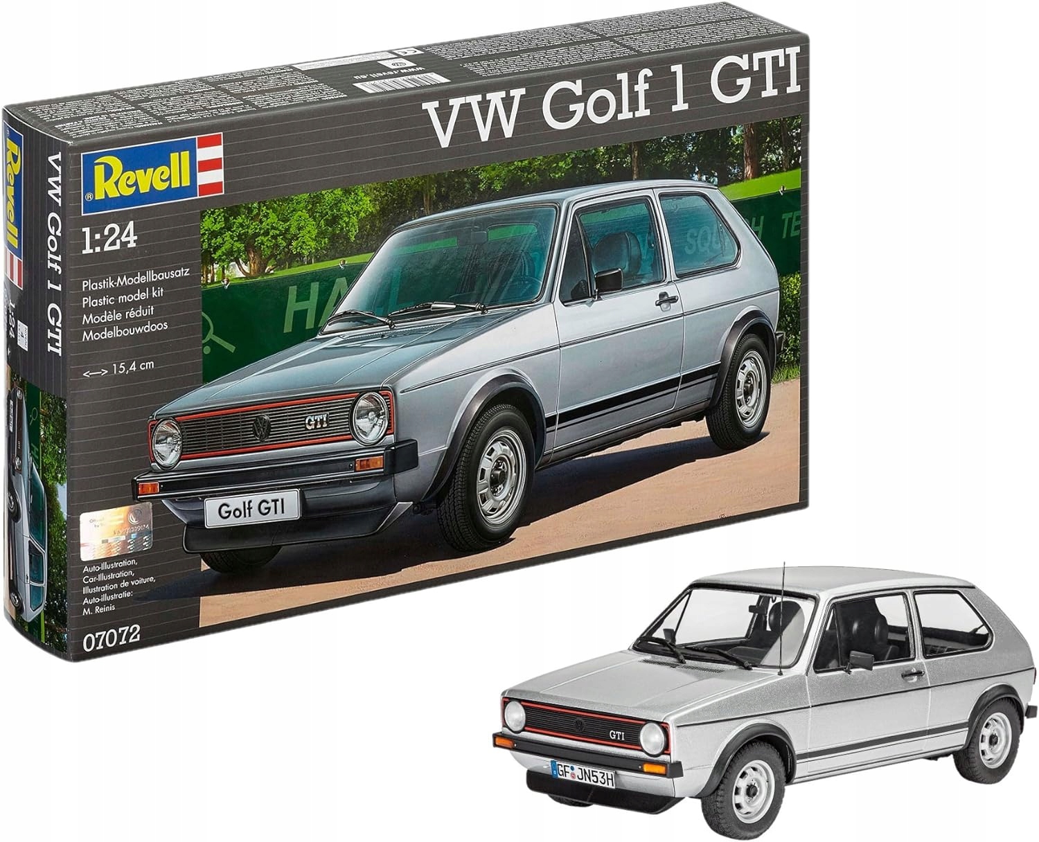 Pro skládání Slepení Model Ikonického vozu Vw Golf 1 Gti Revell 07072