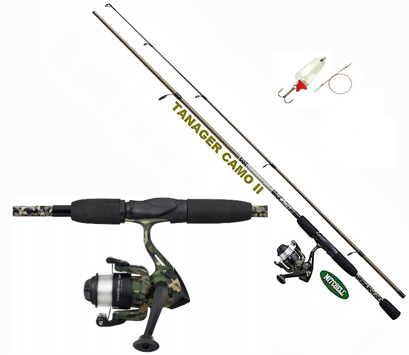 Mocný Set Mitchell Tanager Camo II 2,40m 10-30gr 4000FD 1-BB Line 0,25