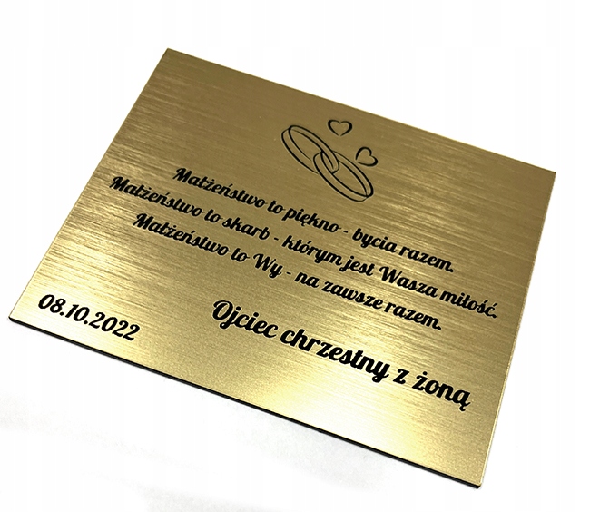 życzenia ,ślub, chrzest i inne! Tabliczka złota!