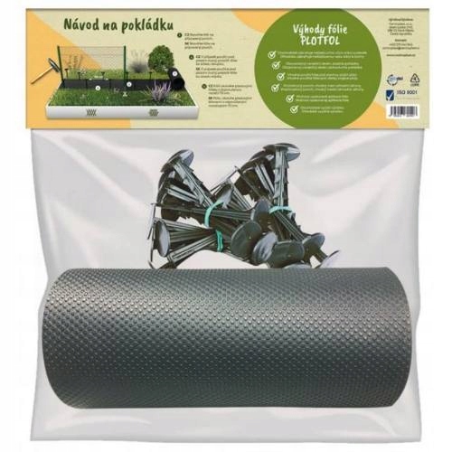Euro nářadí 125610 Fólie Ldpe 14 x 10 m š. 25 cm 20 ks hřebíků odl. nůž
