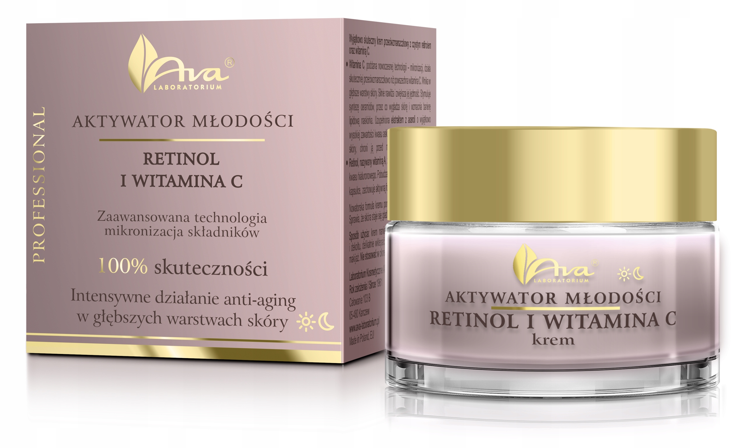 AVA AKTYWAOR MŁODOŚCI Z RETINOLEM I WITAMINA C