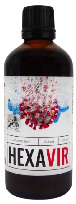 Organis Hexavir 100ml Płynny Walka z wirusami Tarczyca bajkalska Bajkalina