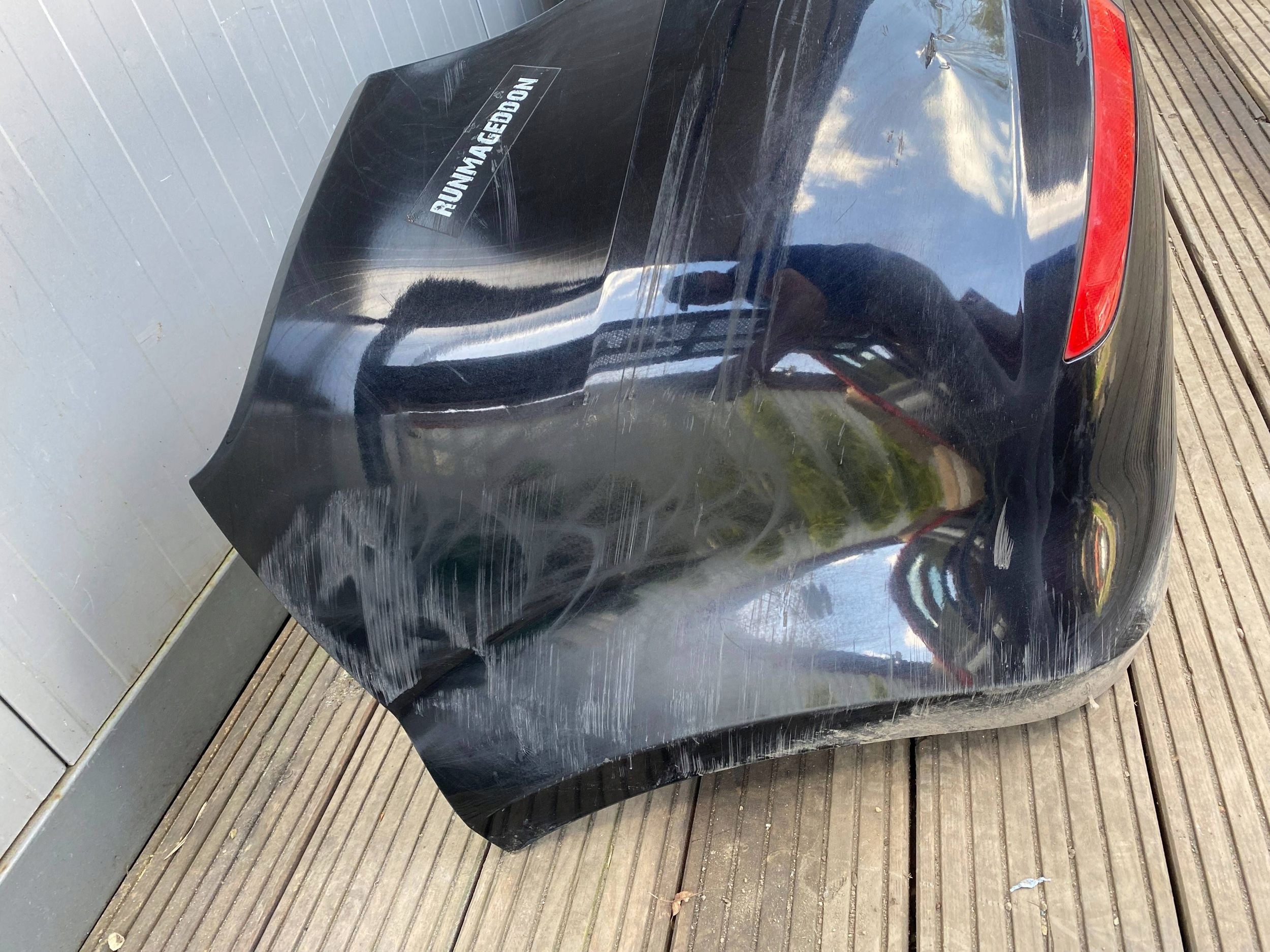 SEAT LEON II bumper rear part rear black