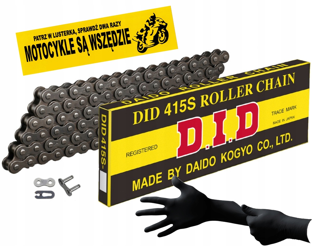 

Łańcuch Napędowy DID 415 S 118 Ogniw