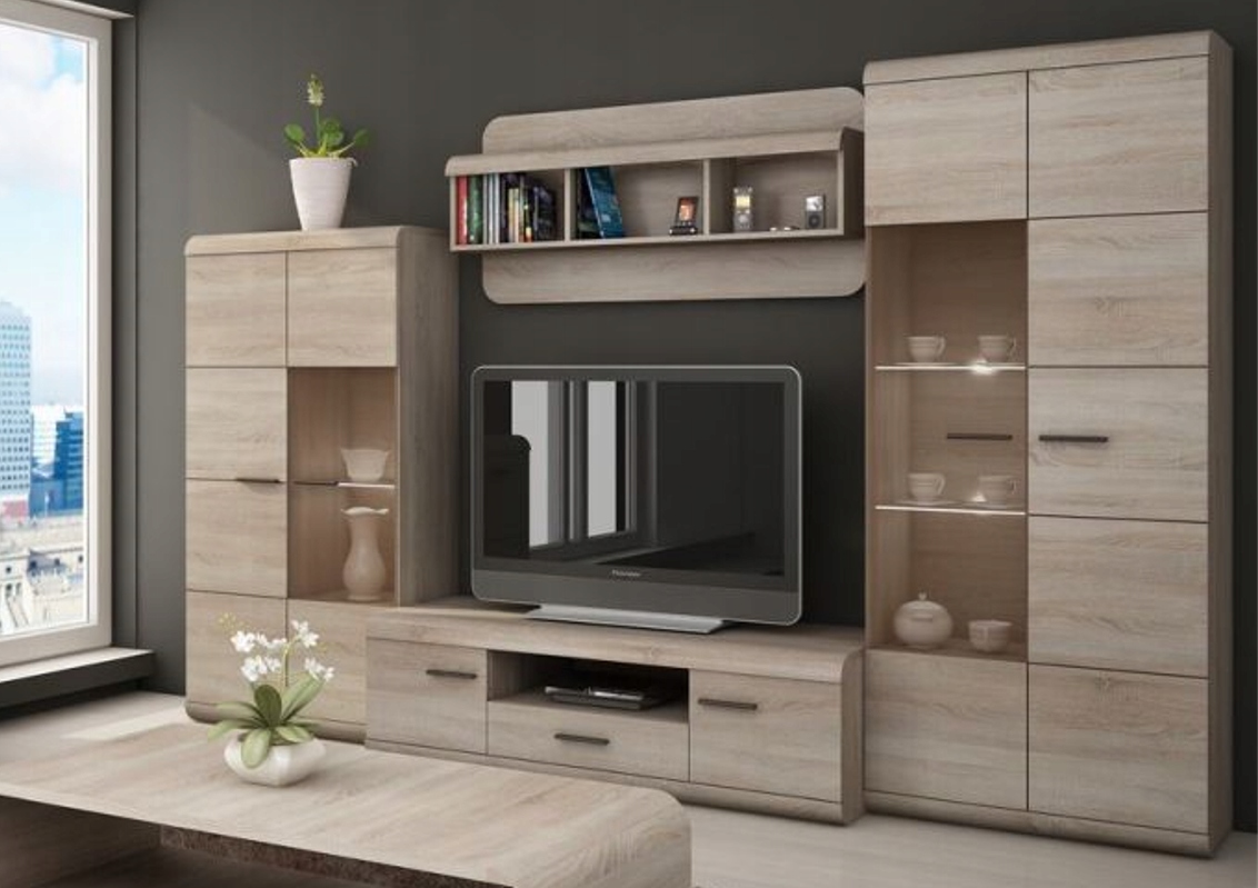 Meblościanka Link dąb sonoma