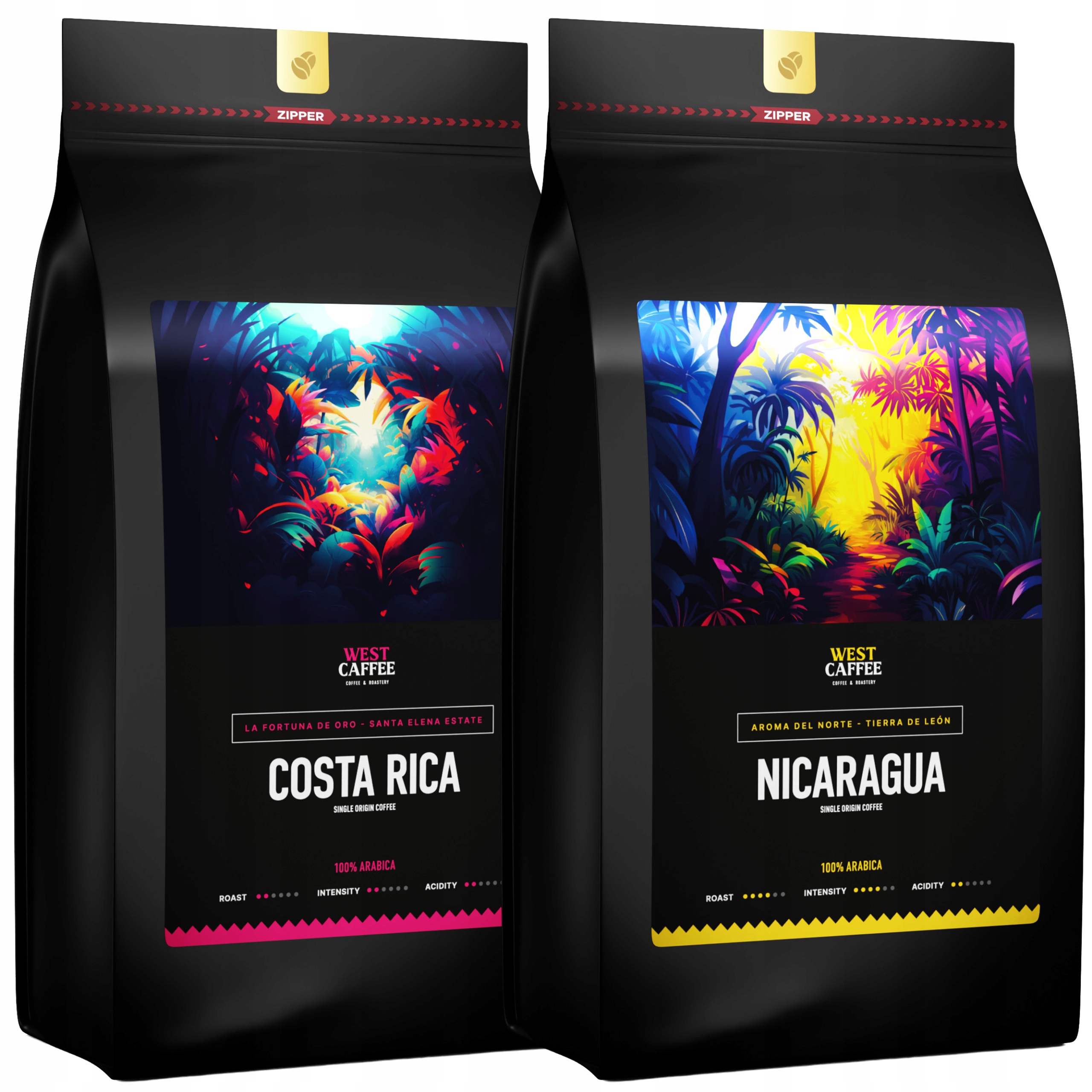 Levně Káva Zrnková Kostarika Nikaragua Sada 2kg 100% Arabica Čerstvě Pražená