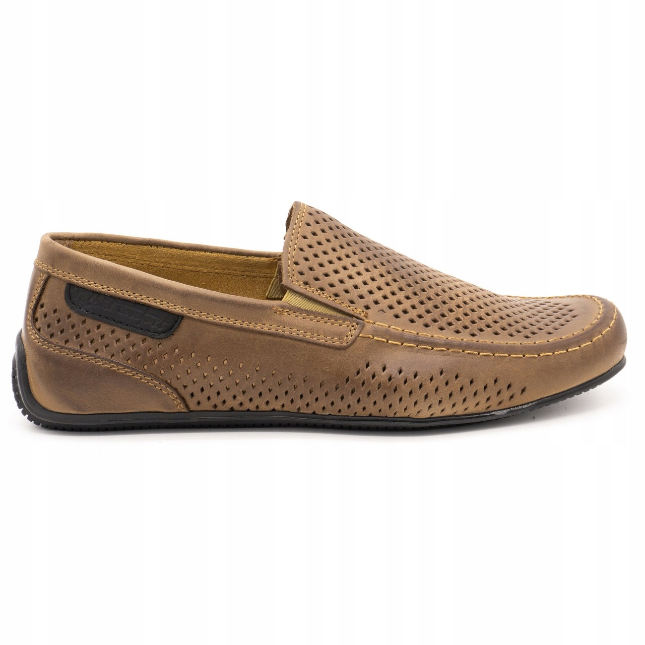 

Buty Męskie Mokasyny Skóra Polskie 2105P Brąz 42