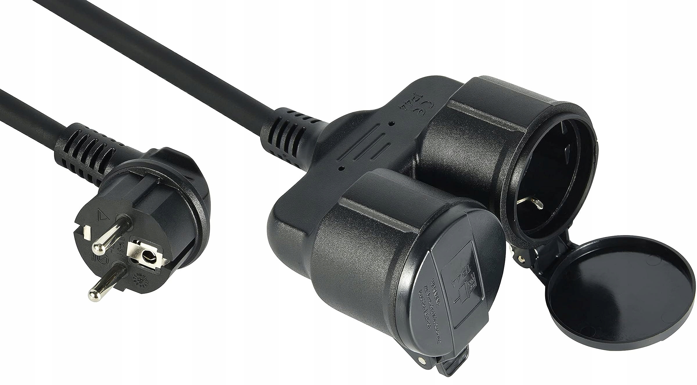 Prodlužovací Kabel Electraline 5 m IP44 pro venkovní použití s dvojitou koncovkou