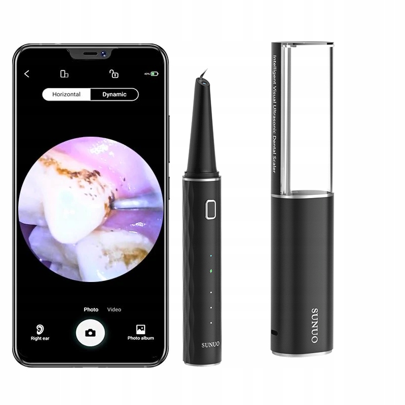 Xiaomi Sunuo T12 Plus Skaler Ultradźwiękowy Do Usuwania Kamienia Kamera