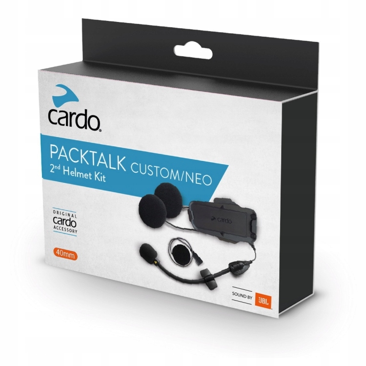 Cardo Packtalk Neo a Custom audio sada Jbl pre druhú helmu