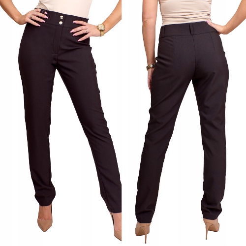 Anet dámské kalhoty rovné dlouhé černé velikost XXL