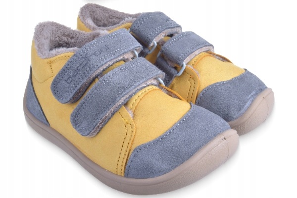 Barefoot Buty Dziecięce Skórzane Półbuty na Rzepy 3F Bar3foot Rozmiar 26