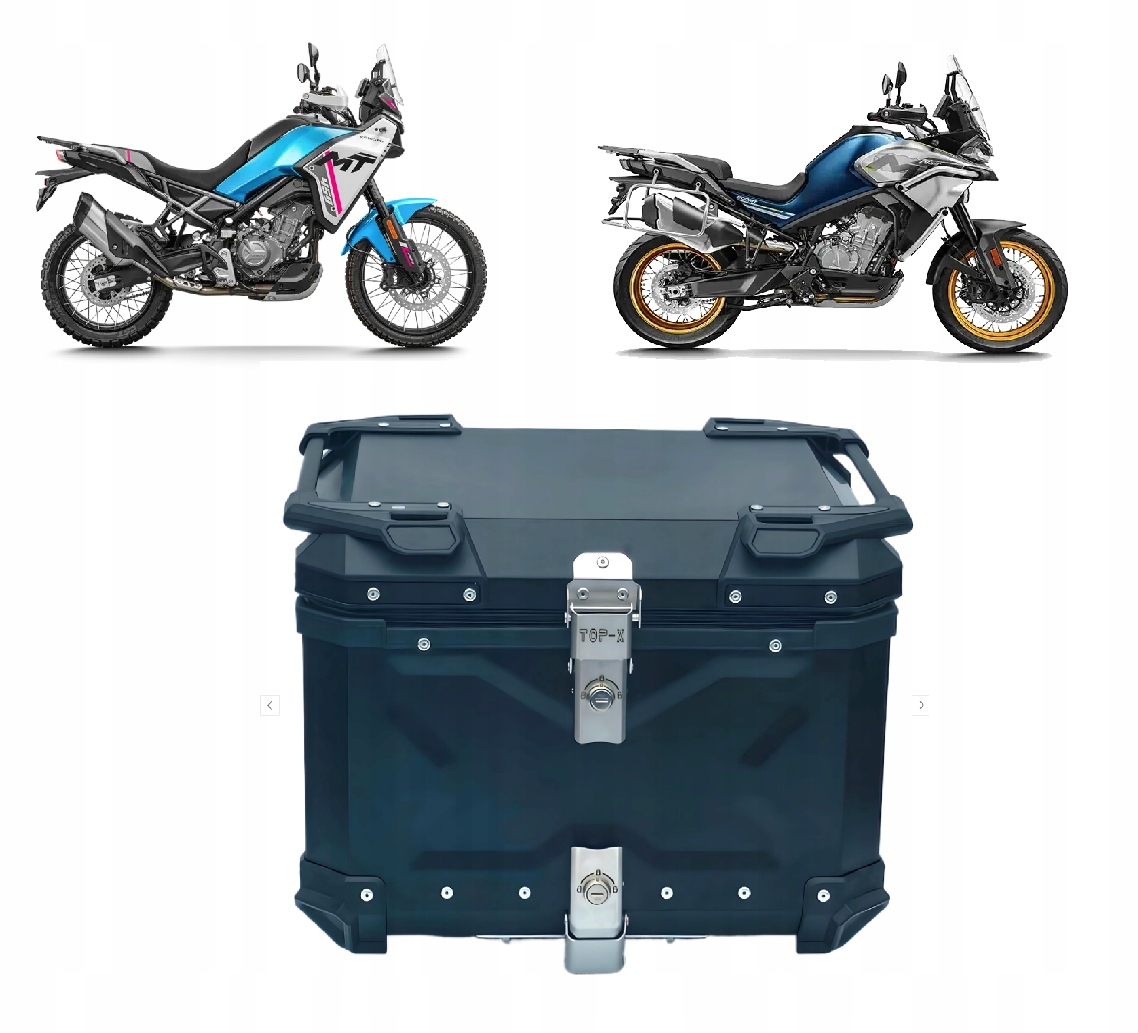 55 litrů Anodovaný Hliníkový motocyklový Kufr Cf Moto Cfmoto 650 Mt Mtx