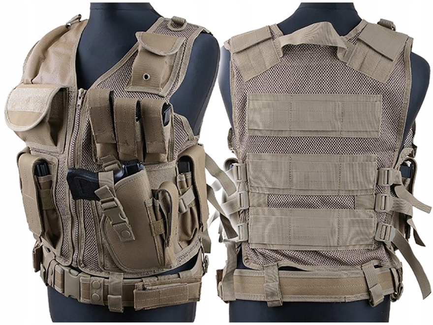 Vojenská Taktická Vesta KAM-39 Gfc Tan