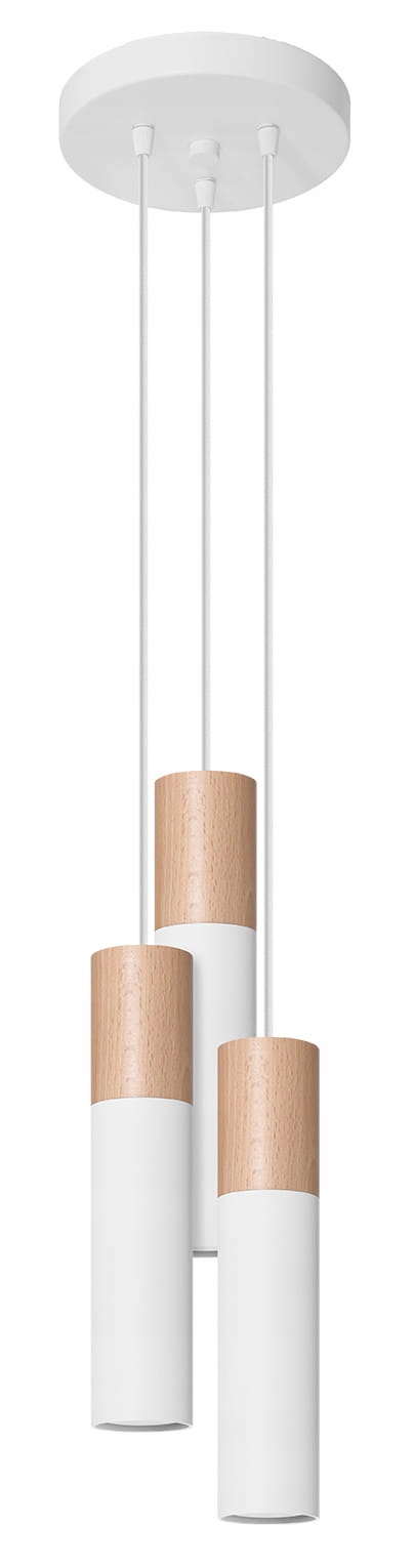 Sollux Závesná lampa Pablo 3P biela