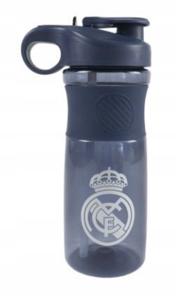 Real Madryt Bidon Plastikowy 800 ML Z Uchwytem Sezon 2026 Podwójny Ustnik