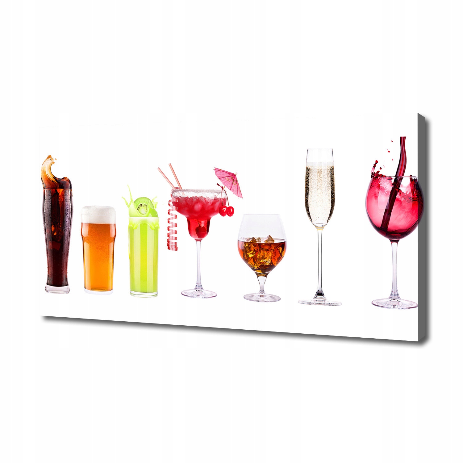 

Foto obraz na płótnie Zestaw drinków 140x70 cm