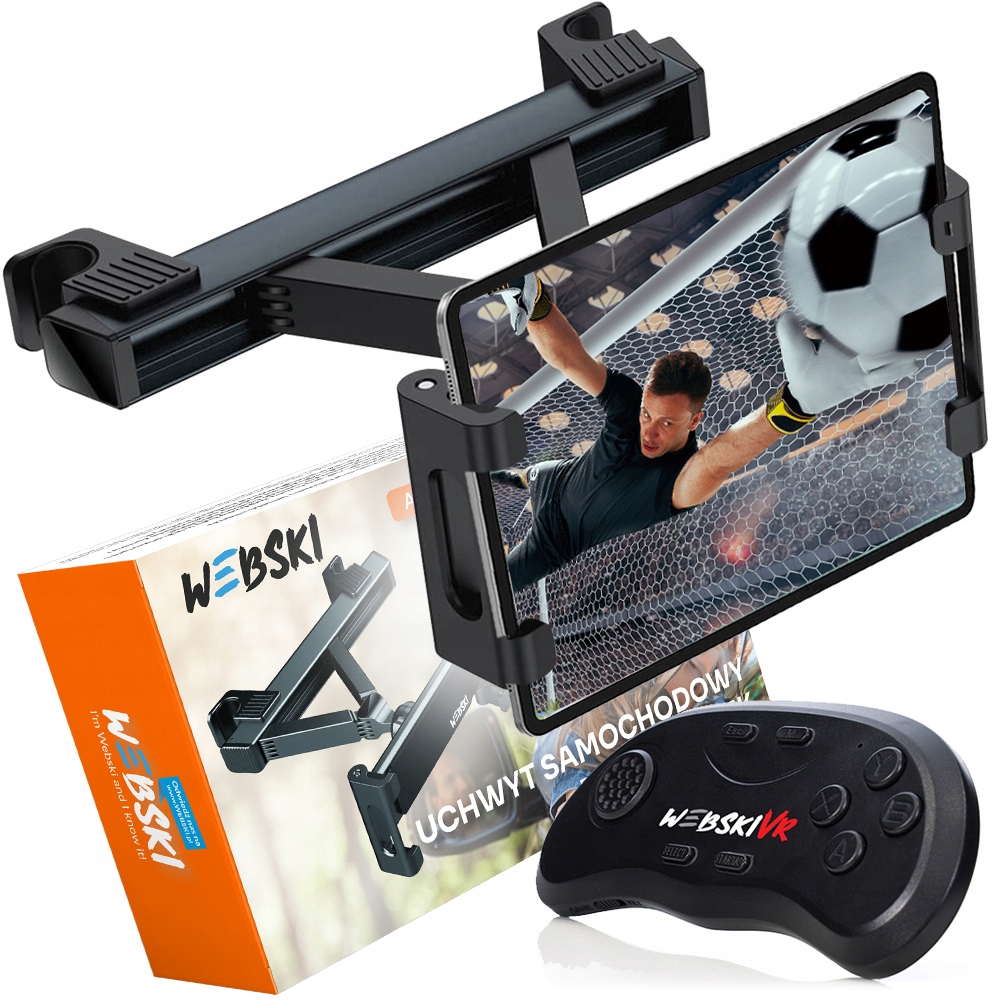 UCHWYT HOLDER WIESZAK NA TABLETA TELEFON 7-11CALI NA ZAGŁÓWEK FOTELA WEBSKI