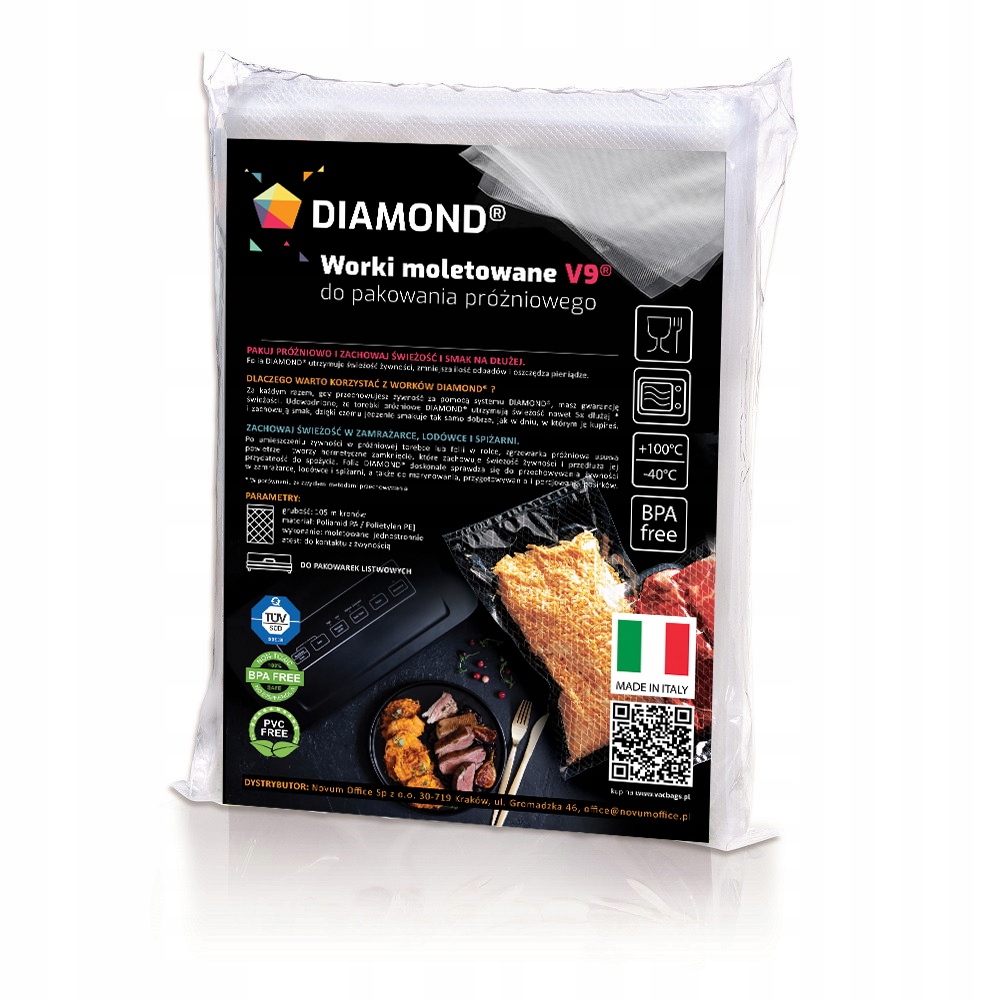 

Worki do zgrzewarki próżniowej Diamond 15x20 cm