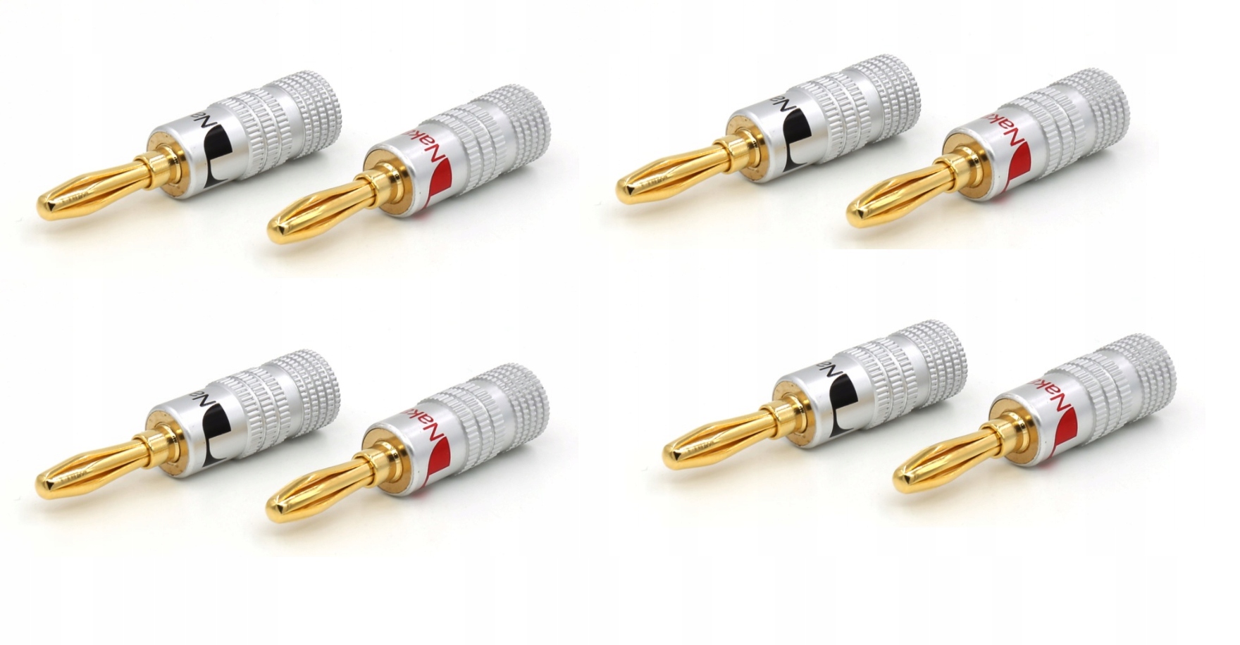 NAKAMICHI WTYK GŁOŚNIKOWY BANANOWY 8 SZT