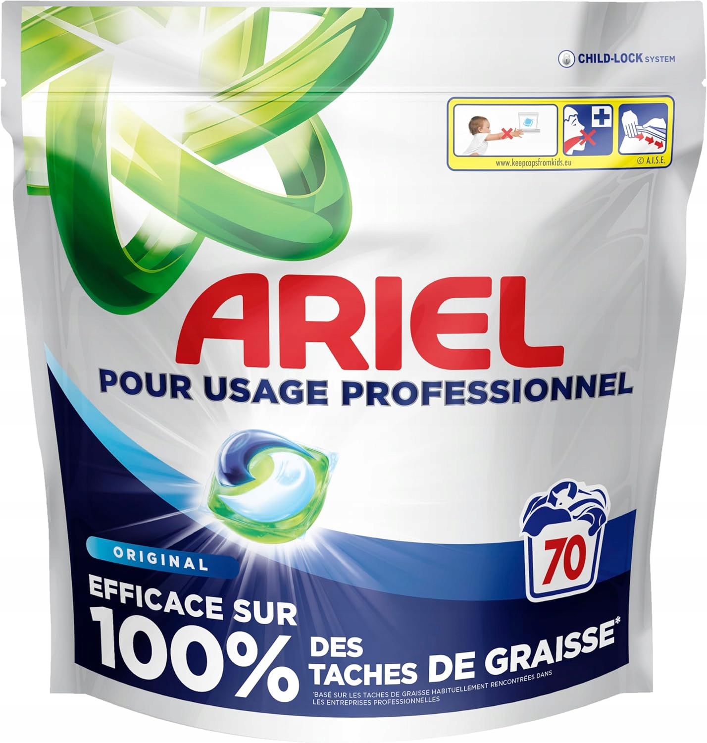 Ariel Professional Original Odstraňuje Mastné Skvrny Kapsle Na Praní 70 ks Fr