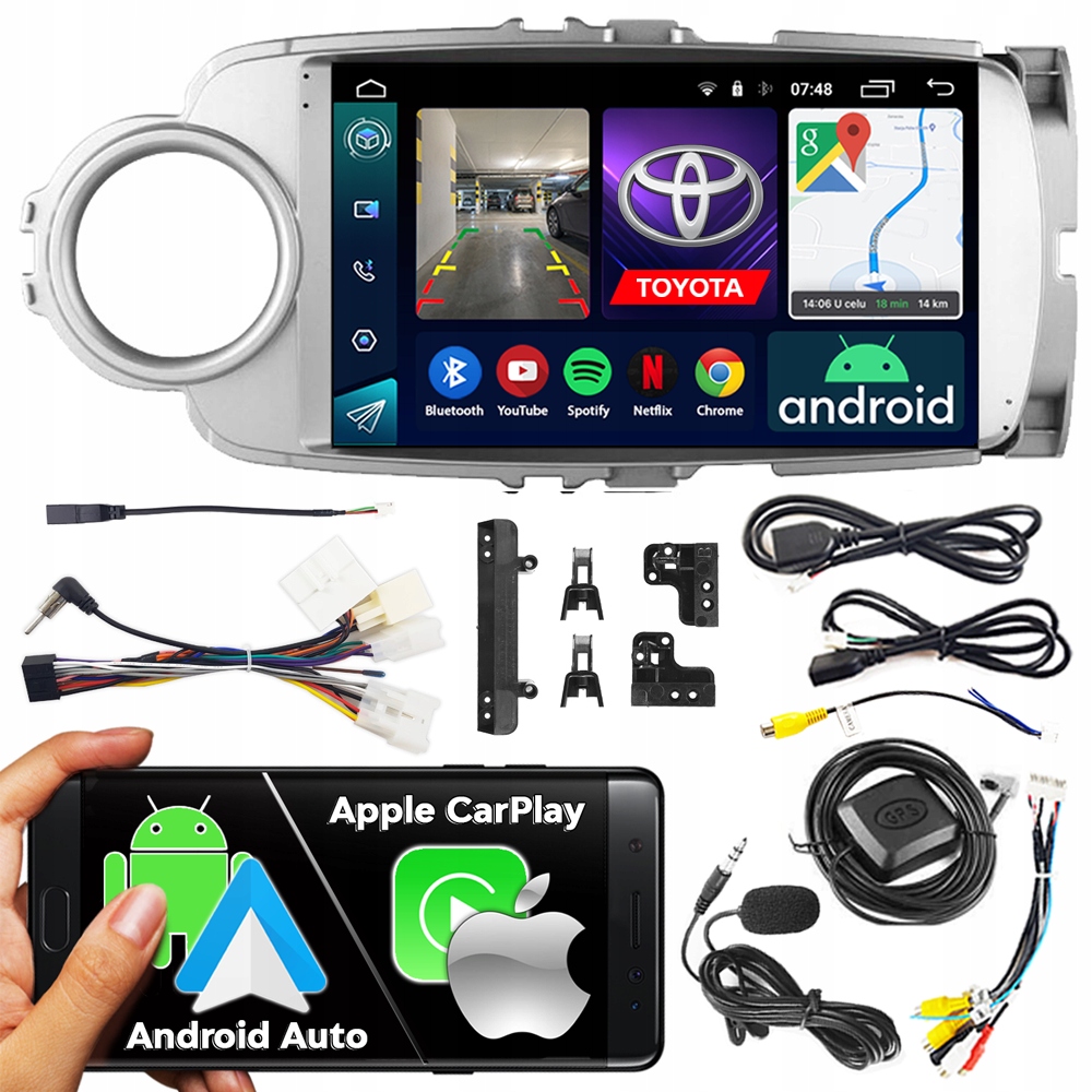 Autorádio Ncs RS-305 Toyota Yaris 3 III 2011-2020 Silver Android