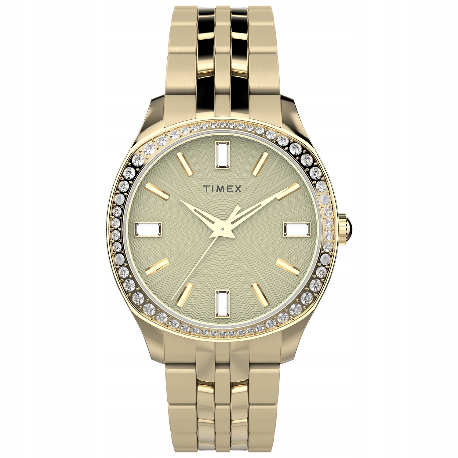 Dámské hodinky Timex TW2W17600 Zirkony zlaté