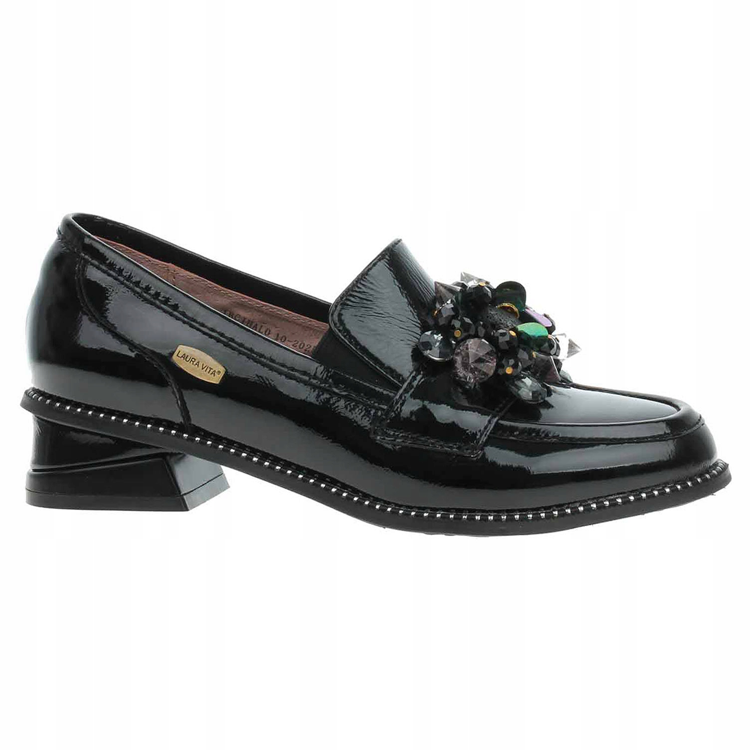 Dámské mokasiny Laura Vita Ibcihalo 10 werni noir 38