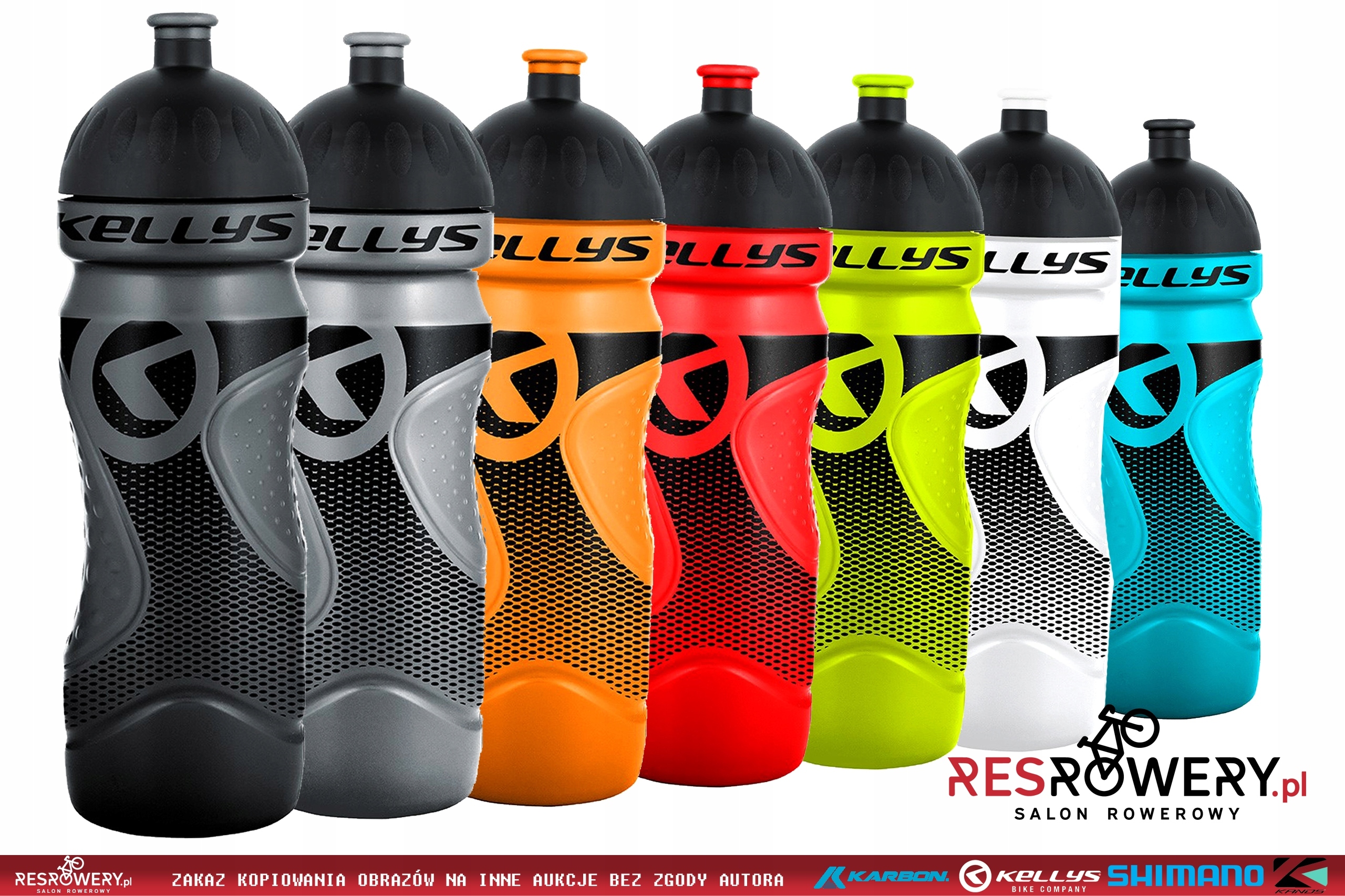 BIDON ROWEROWY KELLYS SPORT 022 0,7L RED Kolor dominujący pomarańcze i czerwienie