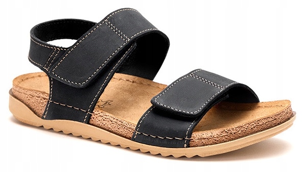 Dámské Sandály Inblu Černé, Pohodlná Stélka, Kůže AA-1KU 40