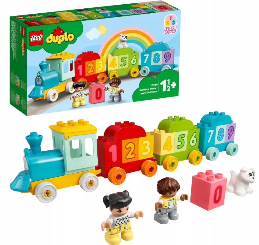 Klocki Lego Duplo 10954 Pociąg Z Cyferkami Nauka Małych Dzieci Kolejka Edu