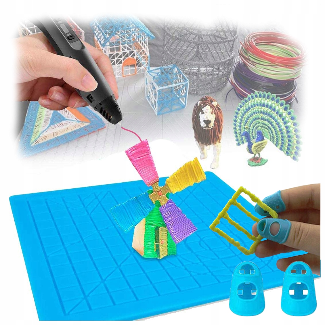 MATA SILIKONOWA DŁUGOPIS 3D SZABLONY FORMA WZORY