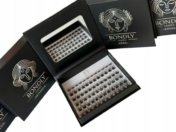 Rzęsy Bondingowe Bondly Lashes Kasetka 3 x Kępki rzęs miksuj dowolnie