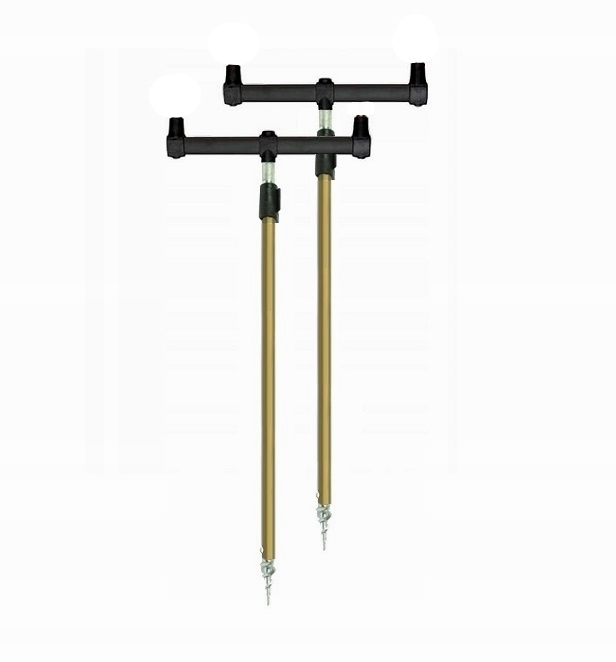 ZESTAW2x Stojak 2WĘDKI Buzz Buz Bar+ Sztyca Aluminiowa Teleskopowa Wkręcana