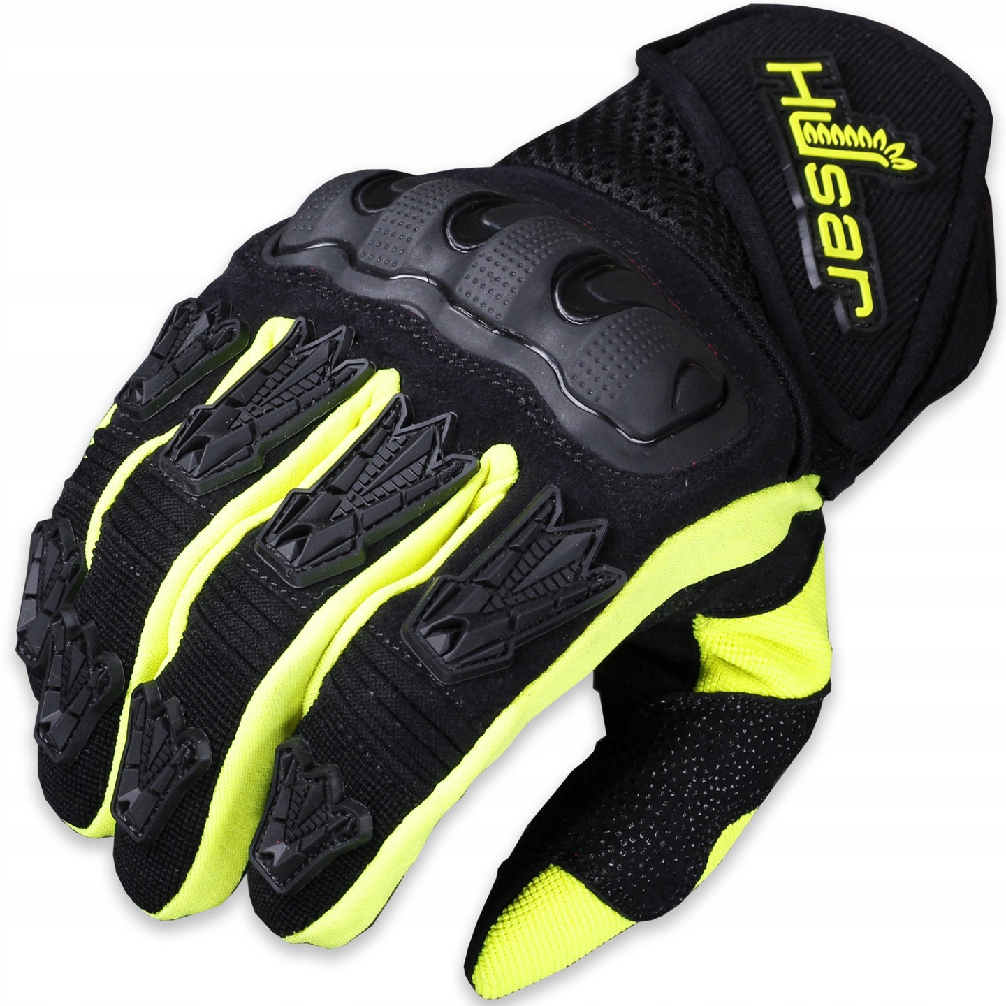 

Husar MX1 Fluo Tekstylne Rękawice Motocyklowe