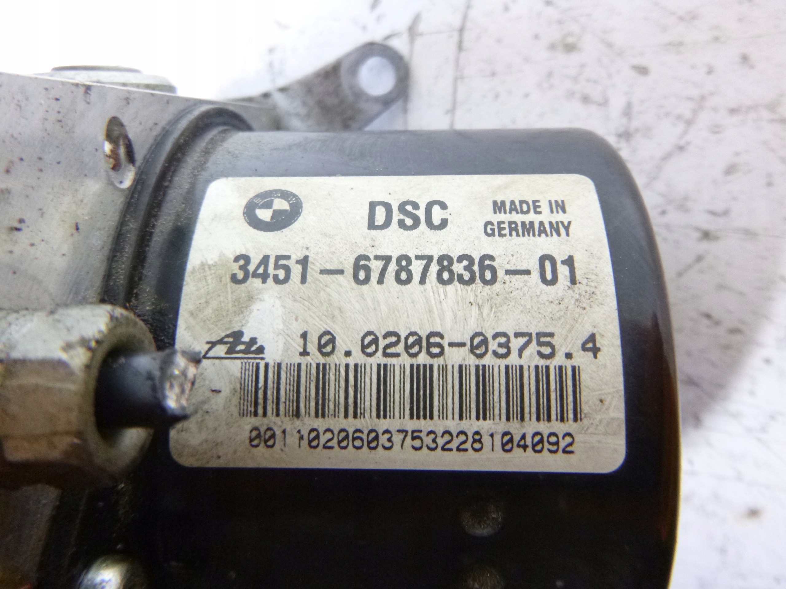 pumpa ABS řídící jednotka DSC BMW 1 E87 E81 E90 6787836 6787837 OE