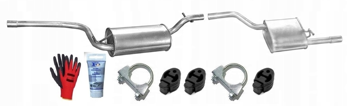 Ford Focus MK1 1.4i 16V 55kW (1998-9/2004) Sada Tlumičů Výfuku Pro sada bonus