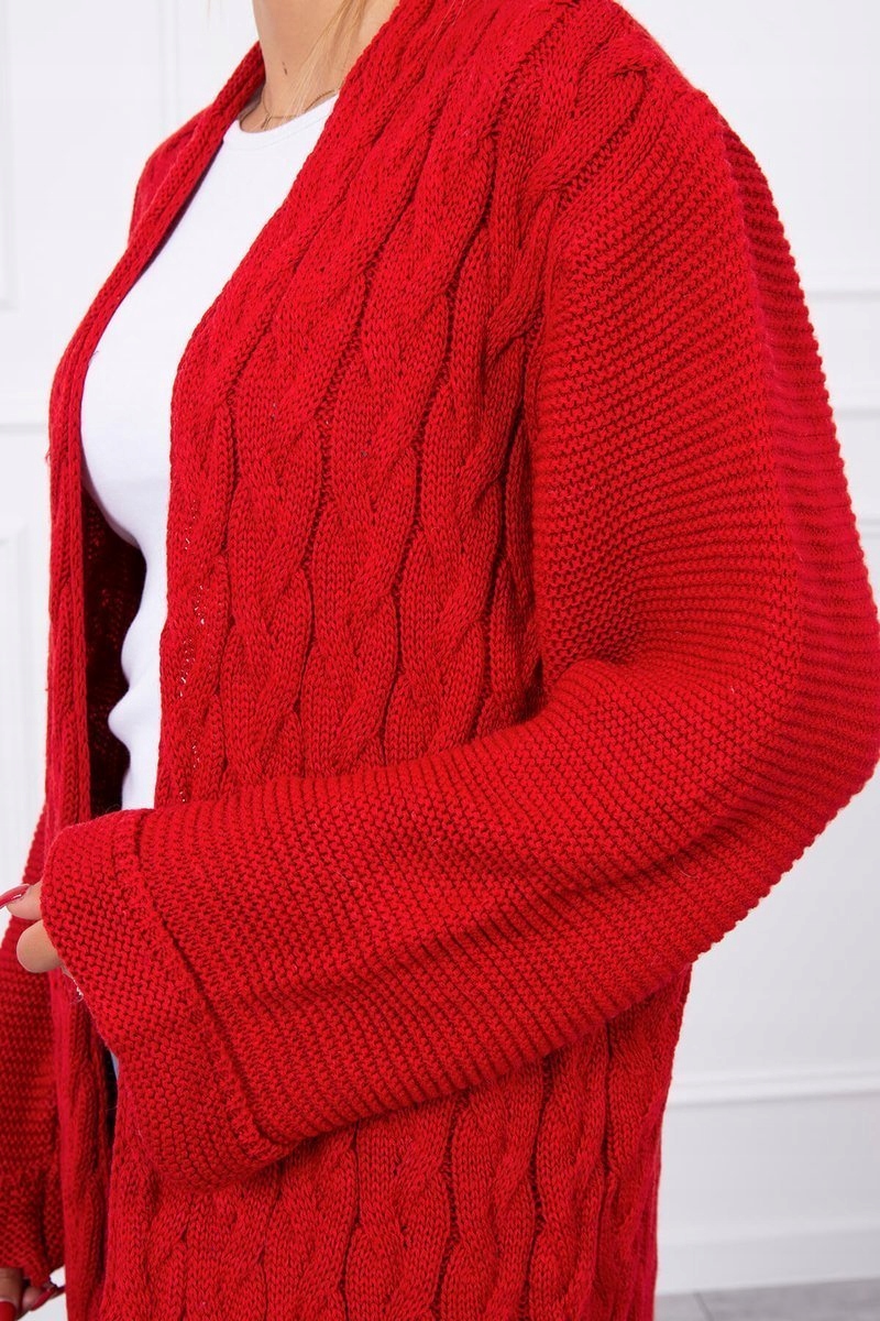 Sweter z podwiniętym rękawem Uni Wzór dominujący bez wzoru