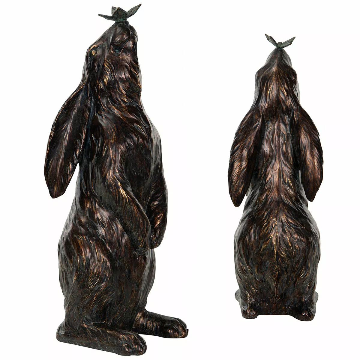 Vánoční Figurka Zajíc Loft hnědá ozdoba dárek na Velikonoce