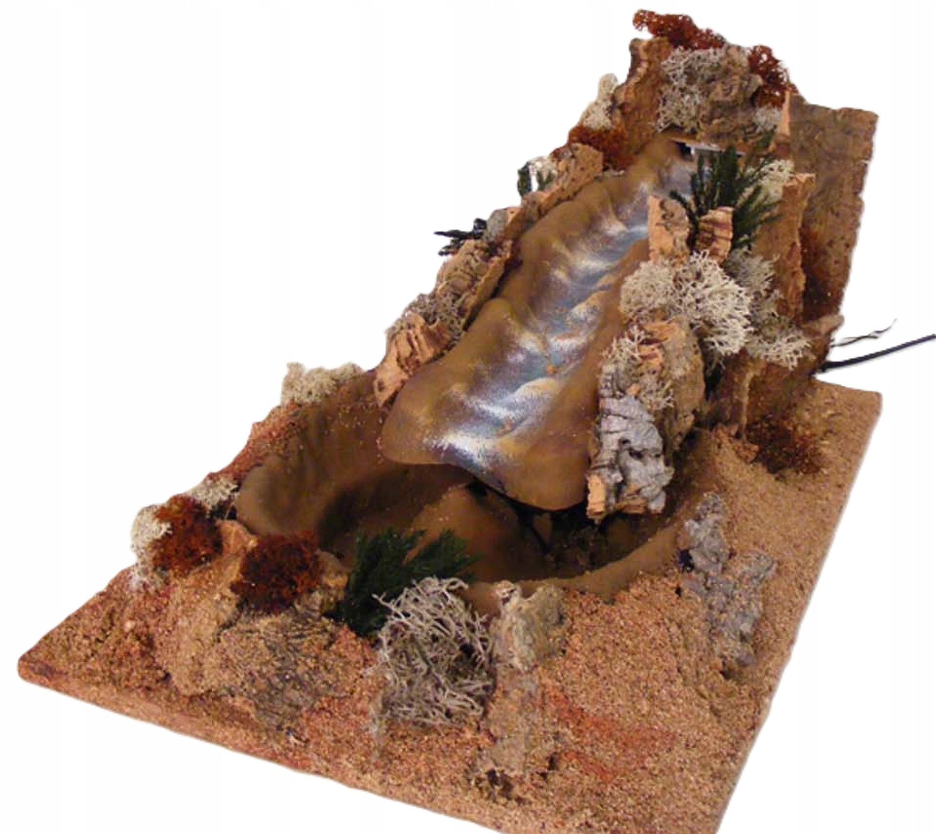 Rieka Vodopád S Čerpadlom Na Vodu 220V pre orientálnu betlehemskú záhradu 30x30x15cm Sviatky