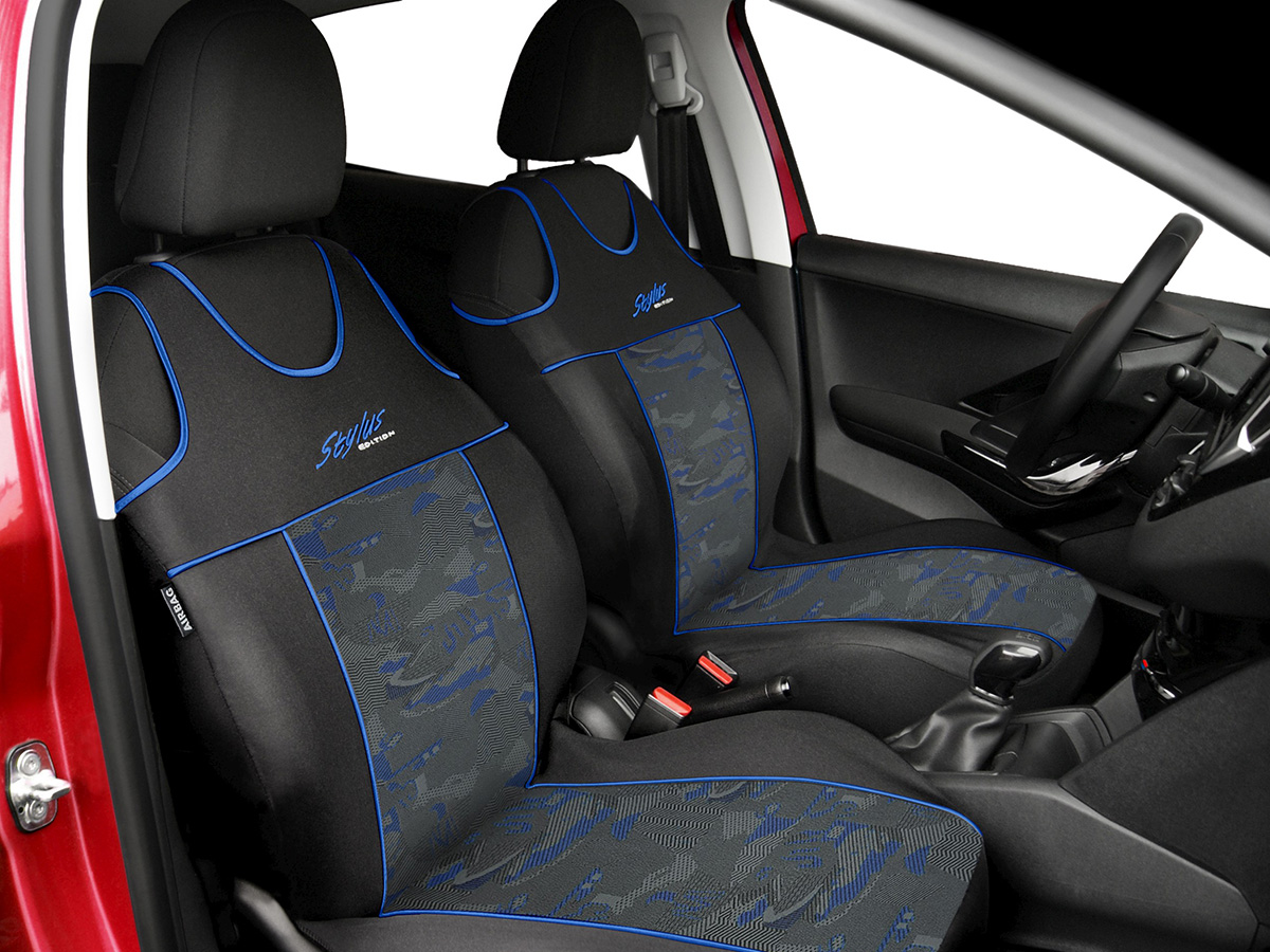 OPEL MERIVA A (2003-2010) koszulki pokrowce PRZÓD Cechy dodatkowe gotowe otwory pod zagłówki szwy/otwory na poduszki powietrzne