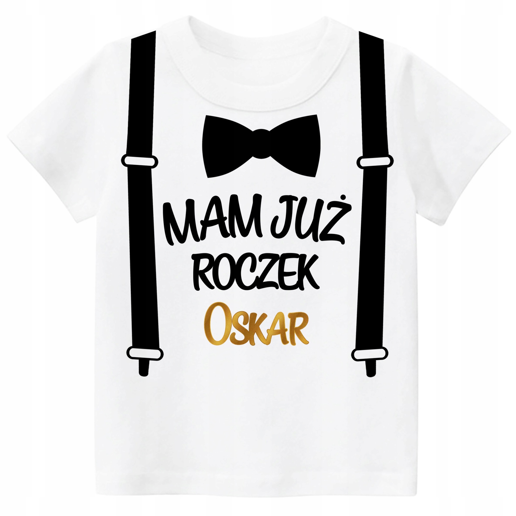 

Koszulka Urodziny Rok Roczek Szelki Imię r. 86