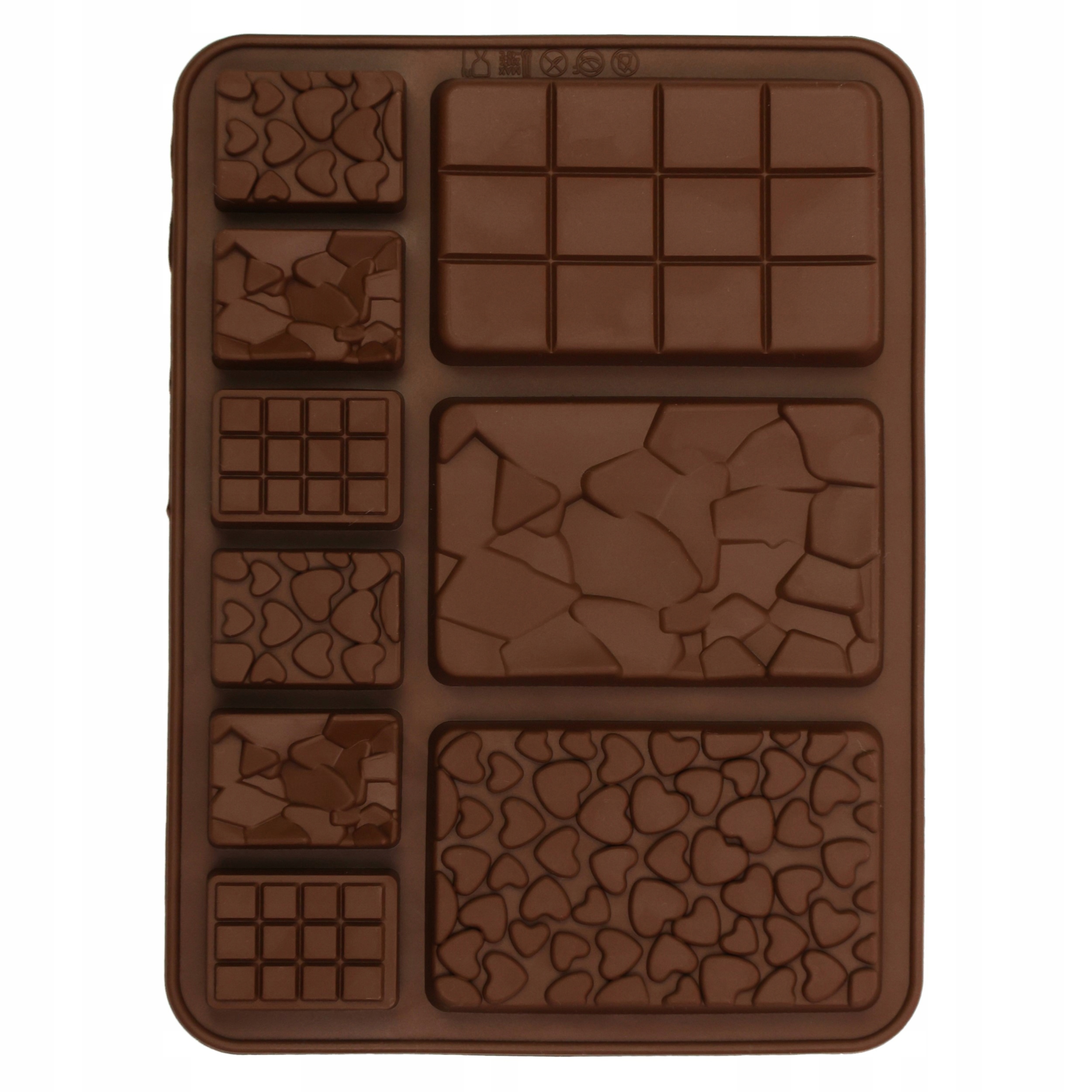 Levně Forma Malé Pralinky Mini Čokolády Elegantní 3D Vzory Bez Bpa