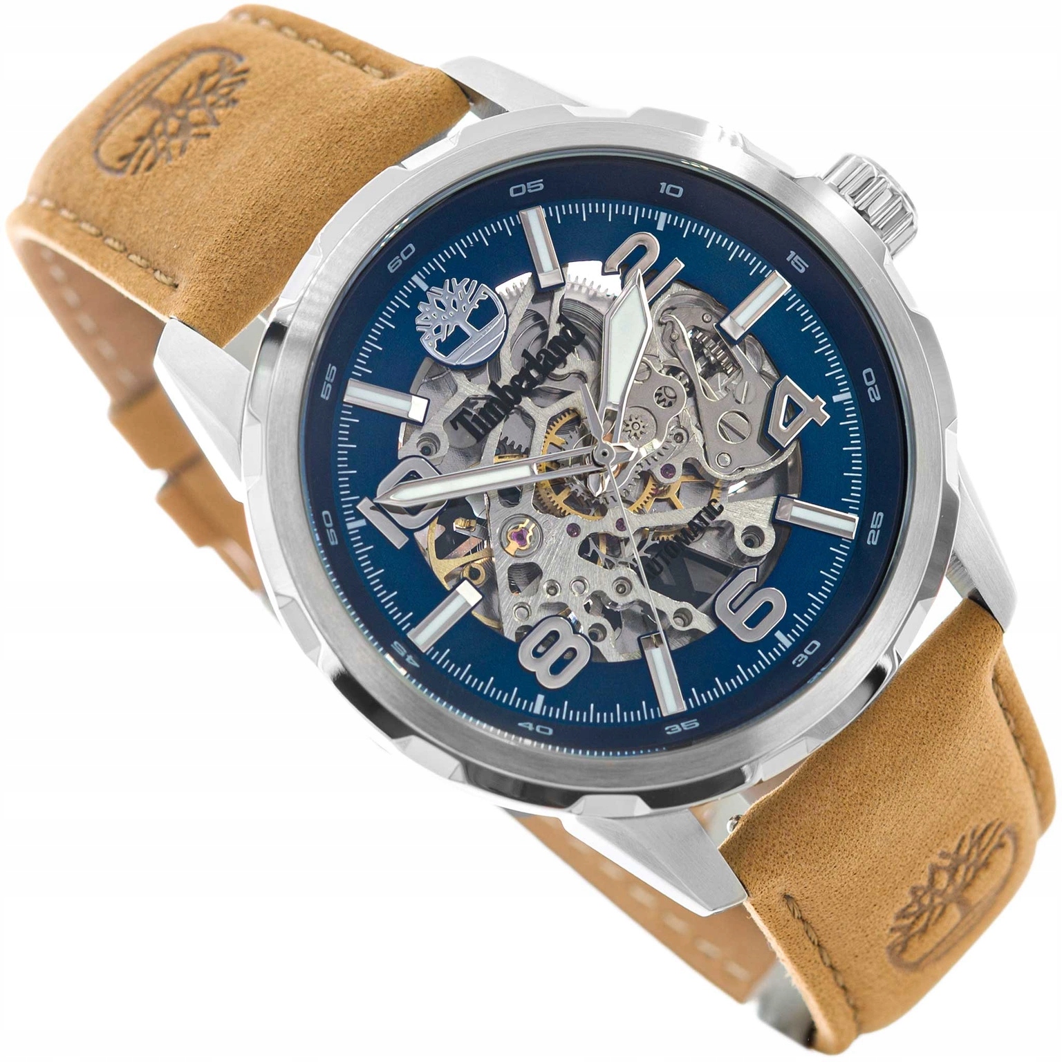 Pánské Hodinky Timberland TDWGE0041801 Montville Skeleton Automatic Na Řemínku